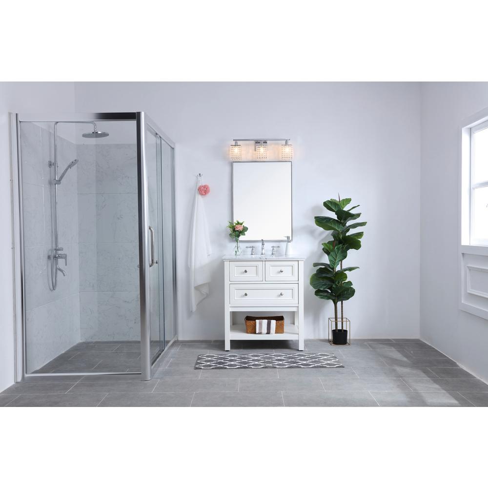 Phineas 3 light Chrome and Clear Crystals wall sconce. Picture 13