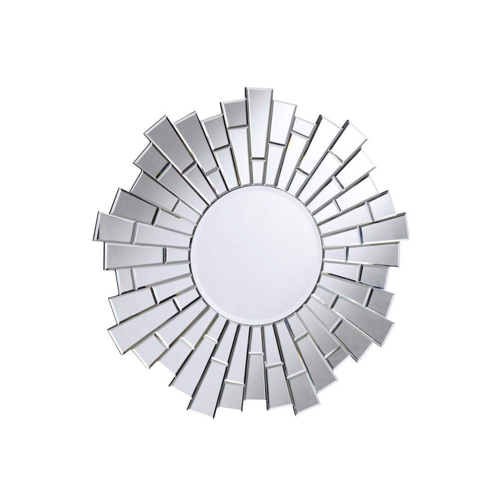 Modern 32 in. Contemporary Mirror in Clear. Picture 1