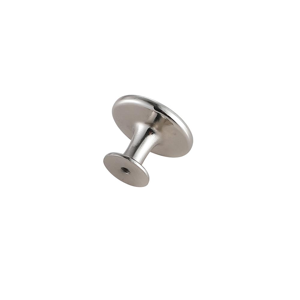 Logyn 1.3" Diameter Brushed Nickel Mushroom Knob Multipack (Set of 10). Picture 4