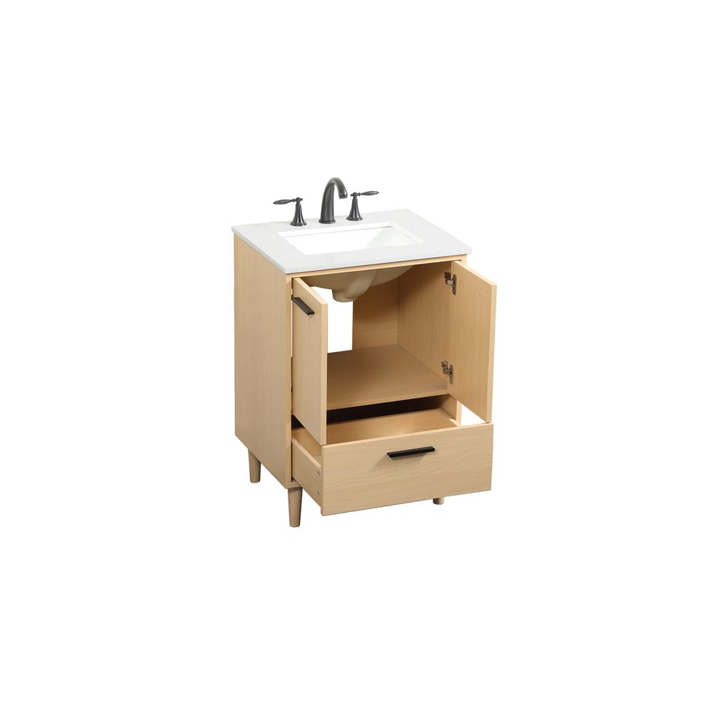 24 inch bathroom vanity in Maple. Picture 9