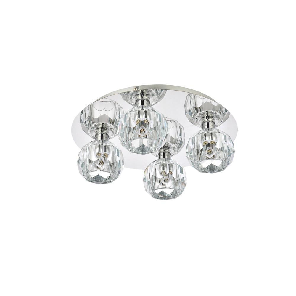 Graham 4 Light Ceiling Lamp in Chrome. Picture 6