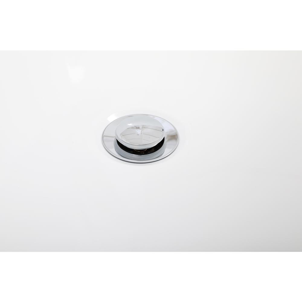 59 inch soaking bathtub in glossy white. Picture 12