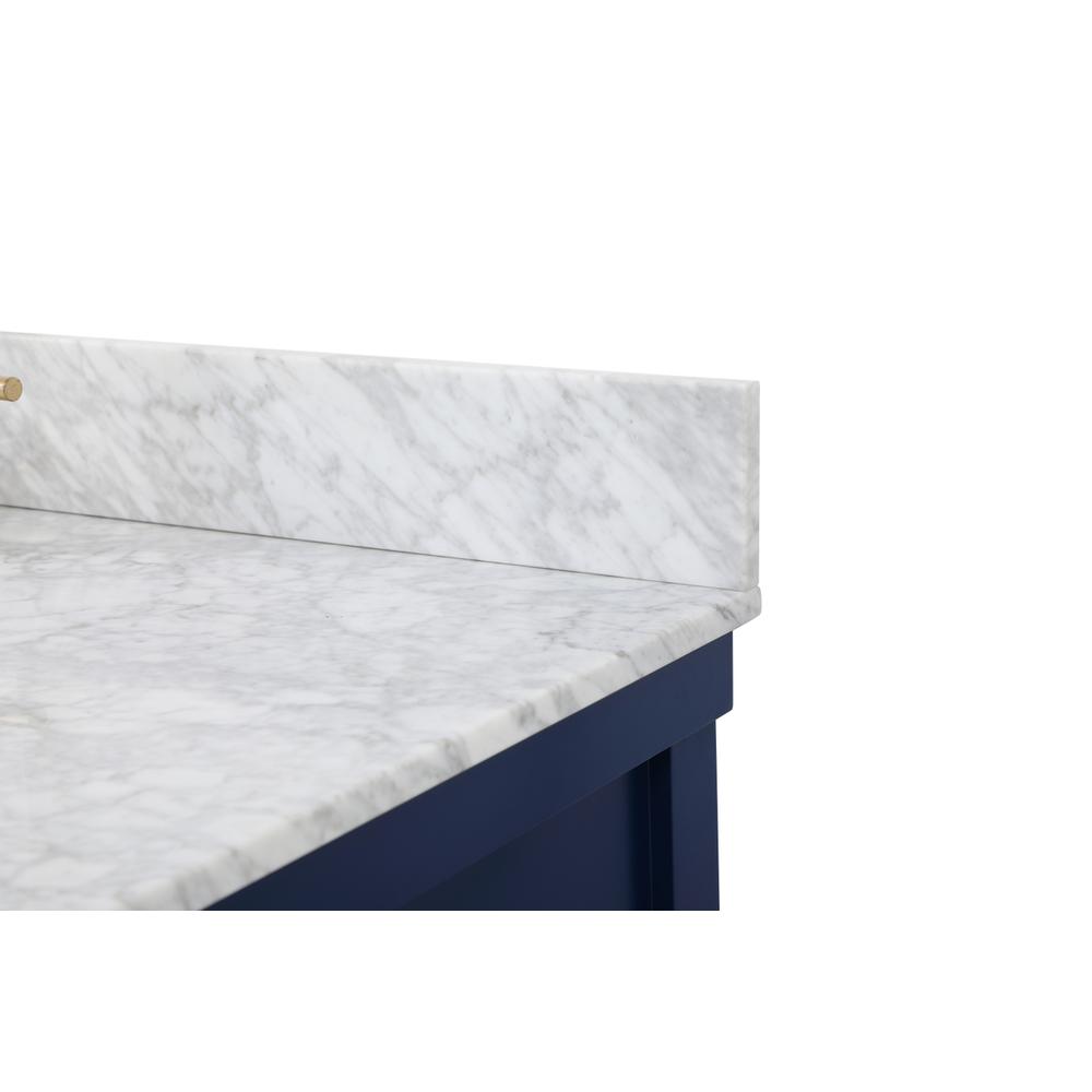 42 inch Single bathroom vanity in blue with backsplash. Picture 11