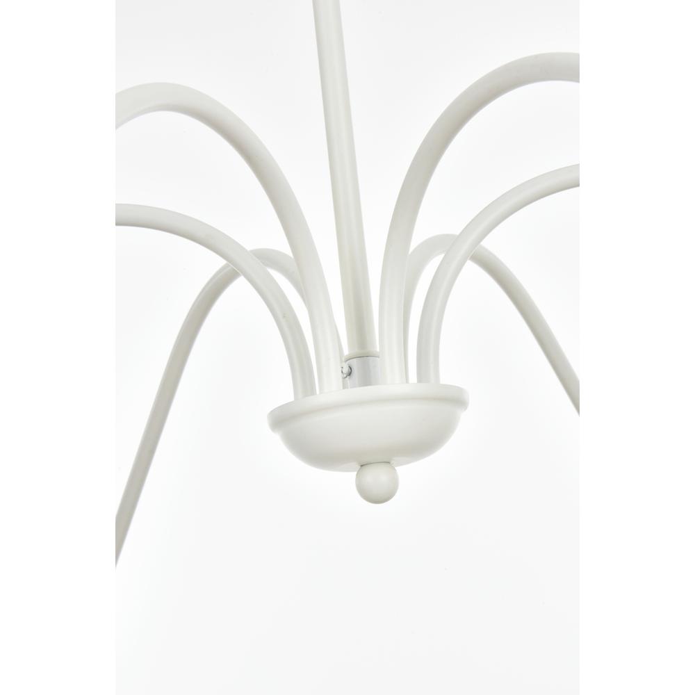 Rohan 48 inch chandelier in White. Picture 4