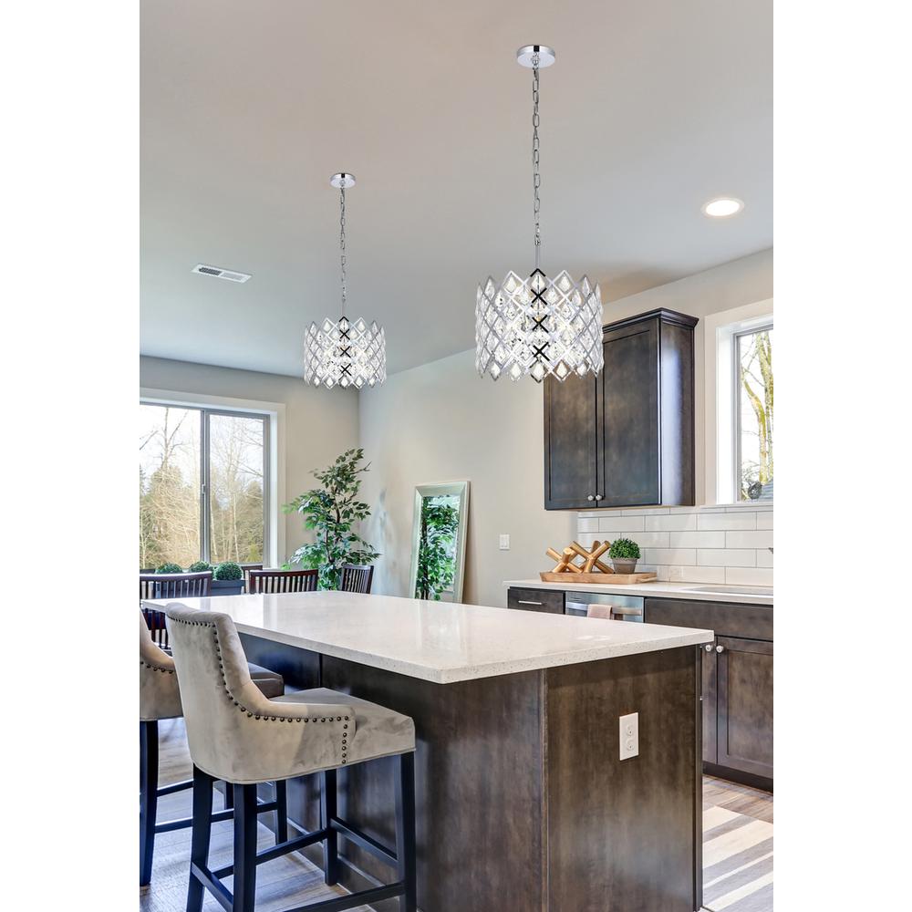 Lyla 13 inch pendant in chrome. Picture 8