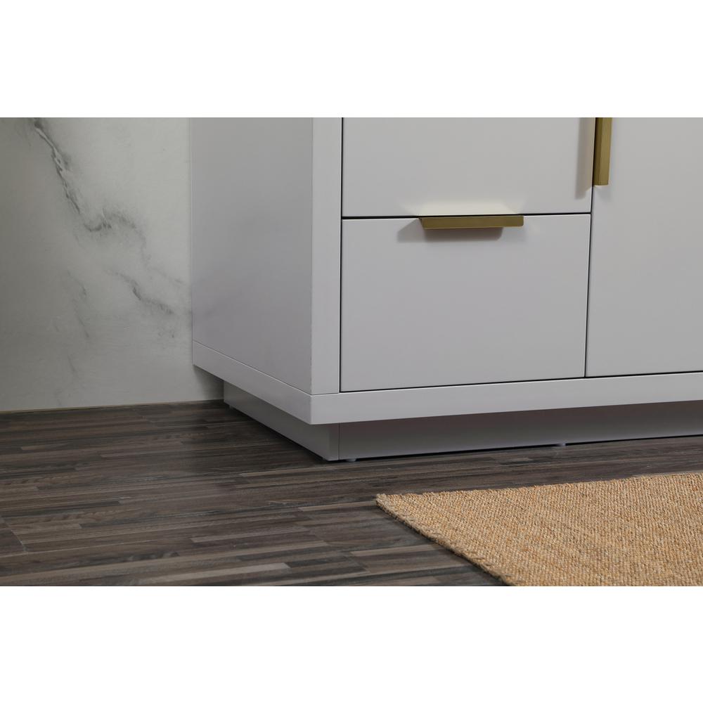 48 inch Single bathroom vanity in grey with backsplash. Picture 6