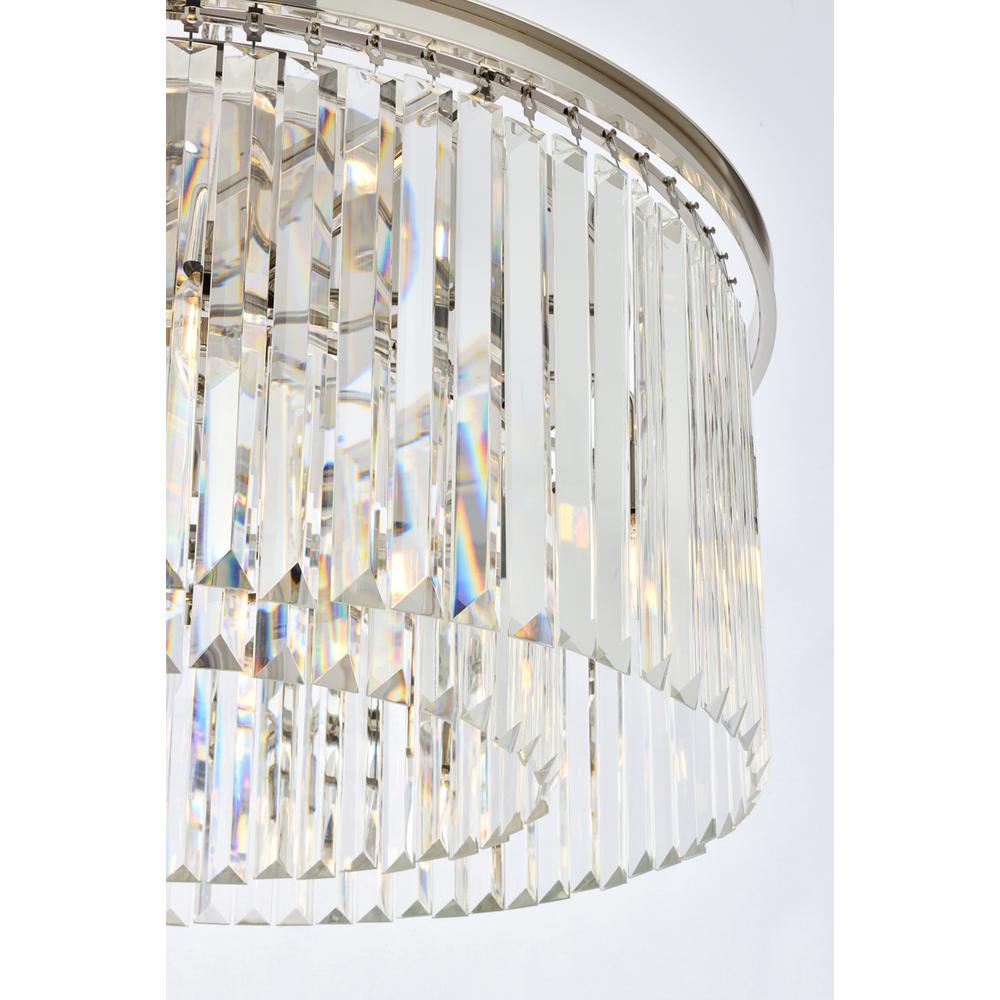 Sydney 8 light polished nickel Chandelier Clear Royal Cut Crystal. Picture 3