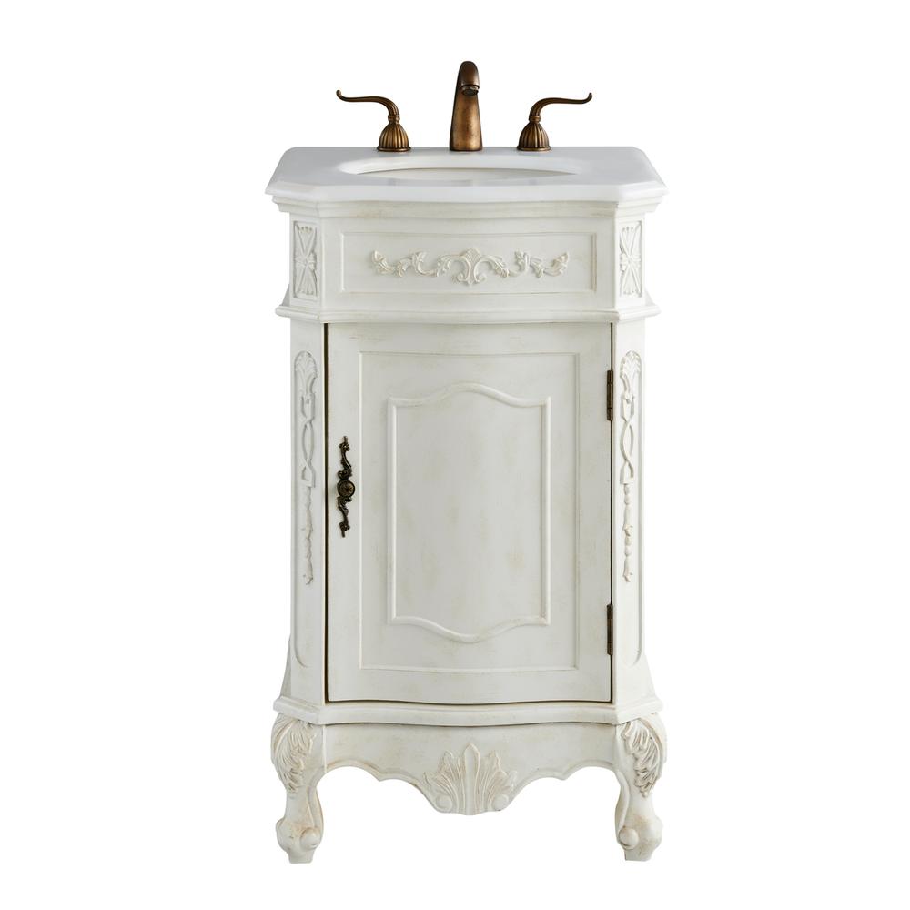 21 inch Single Bathroom vanity in Antique White. Picture 1