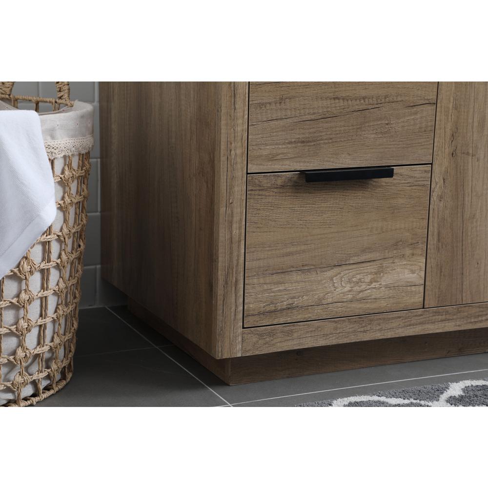 54 Inch SIngle Bathroom Vanity In Natural Oak. Picture 6
