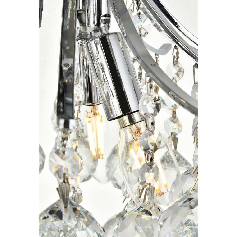 Toureg 3 light Chrome Flush Mount Clear Royal Cut Crystal. Picture 4