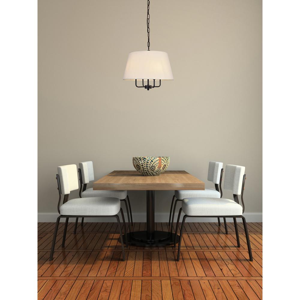 Maple Collection Pendant D17 H13.75 Lt:4 Black Finish. Picture 6