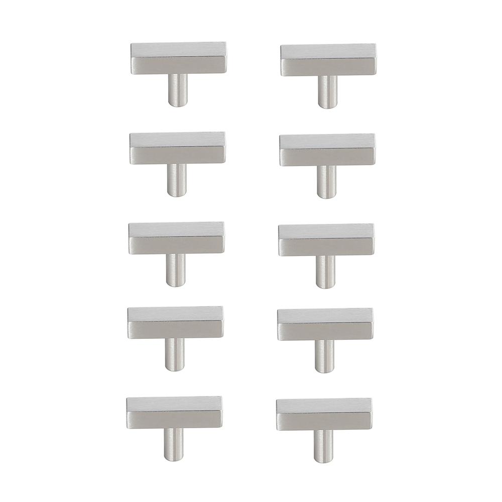 Dior Brushed Nickel T Bar Pull Multipack (set of 10). Picture 1