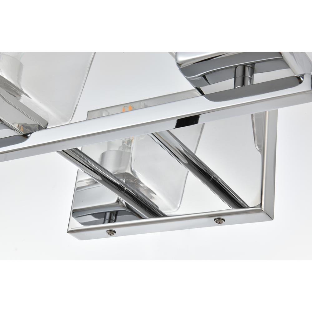 Merrick 4 light Chrome and Clear Bath Sconce. Picture 4