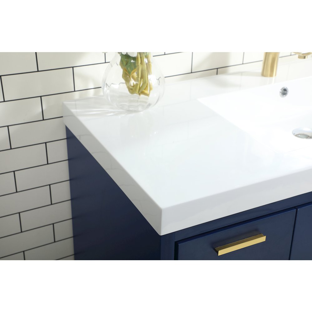 48 Inch Single Bathroom Vanity In Blue. Picture 6