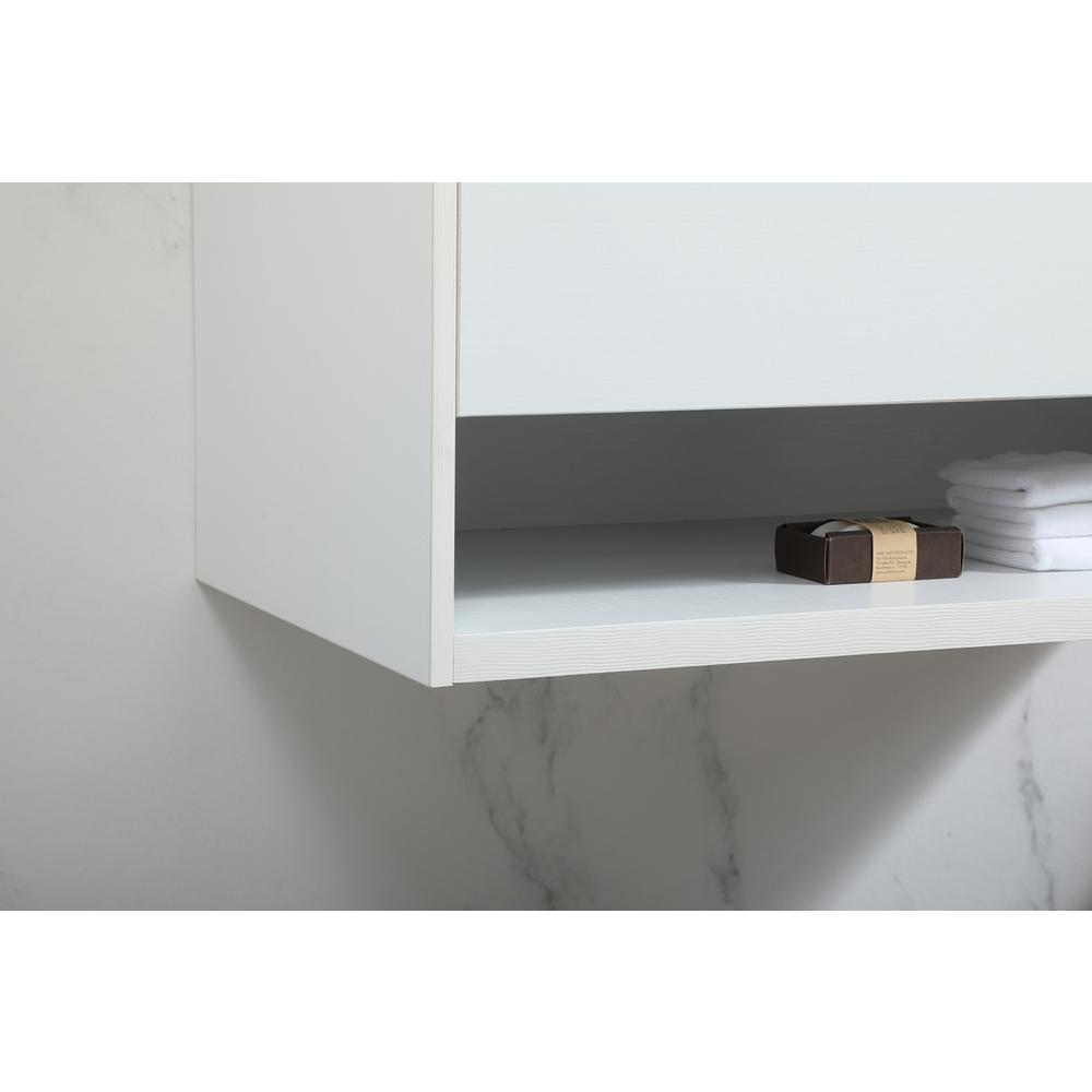 36 inch Single bathroom vanity in white with backsplash. Picture 6