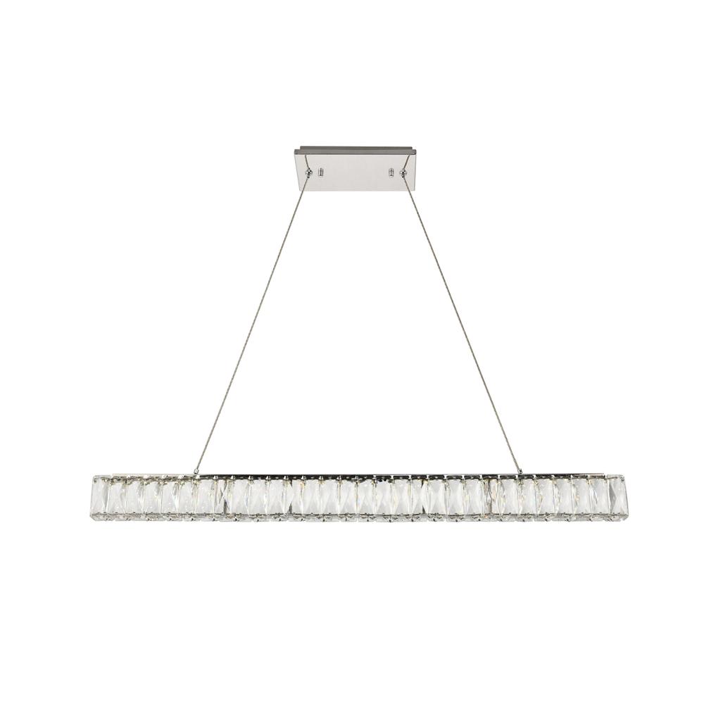 Monroe Integrated LED chip light Chrome Chandelier Clear Royal Cut Crystal. Picture 1