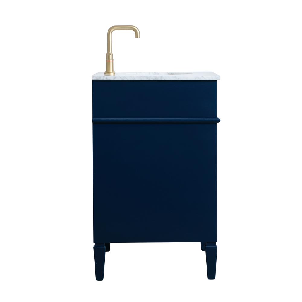 30 inch Single bathroom vanity in blue. Picture 13
