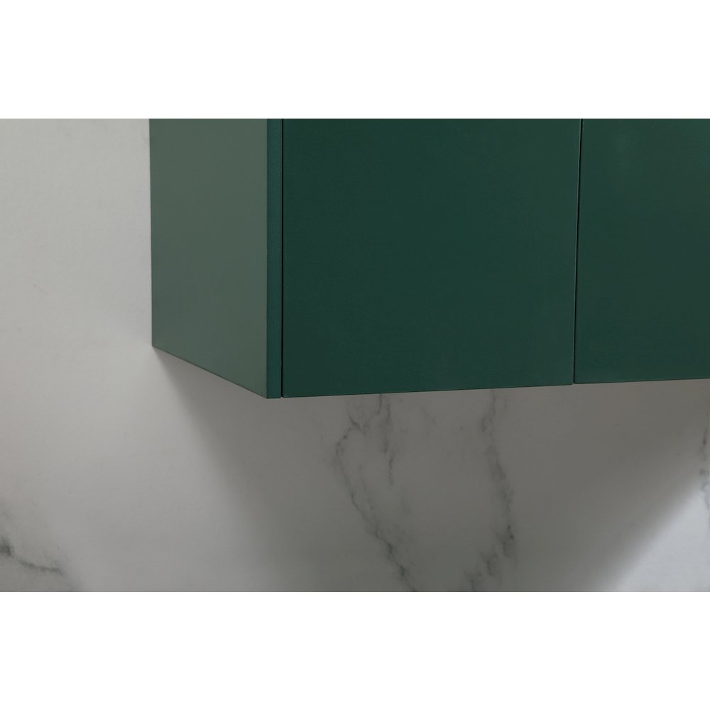 40 Inch Single Bathroom Vanity In Green With Backsplash. Picture 7