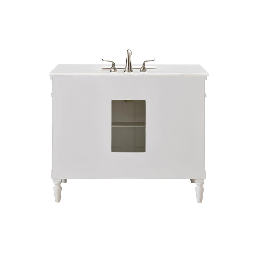 42 inch Single Bathroom vanity in Antique White. Picture 8