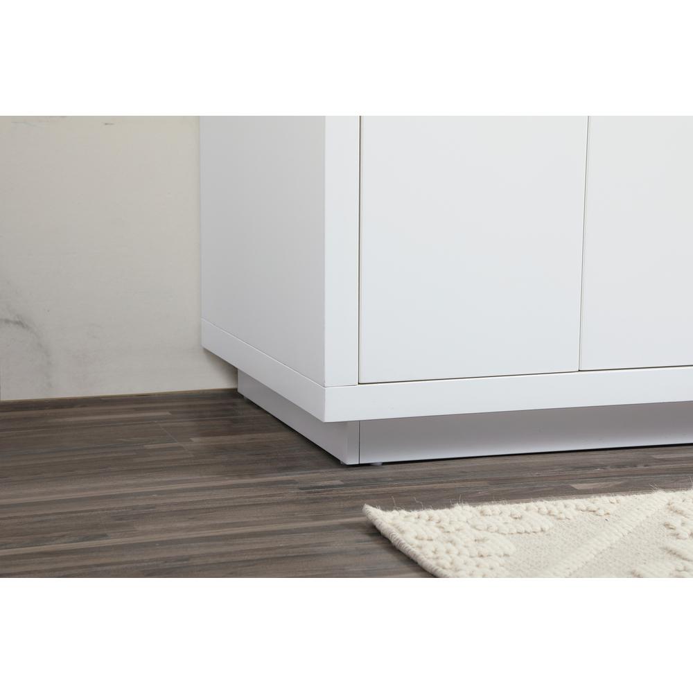 36 inch Single bathroom vanity in white with backsplash. Picture 6