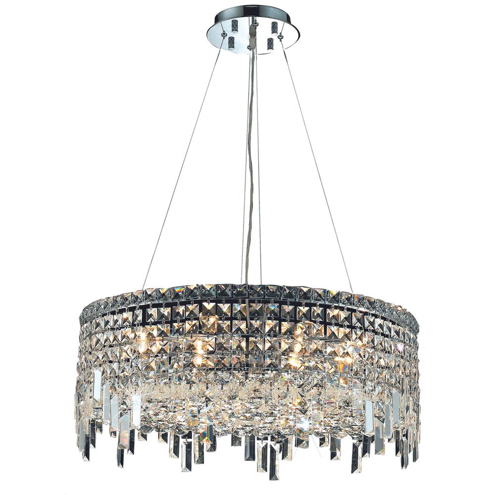 Maxime 12 light Chrome Chandelier Clear Royal Cut Crystal. Picture 1