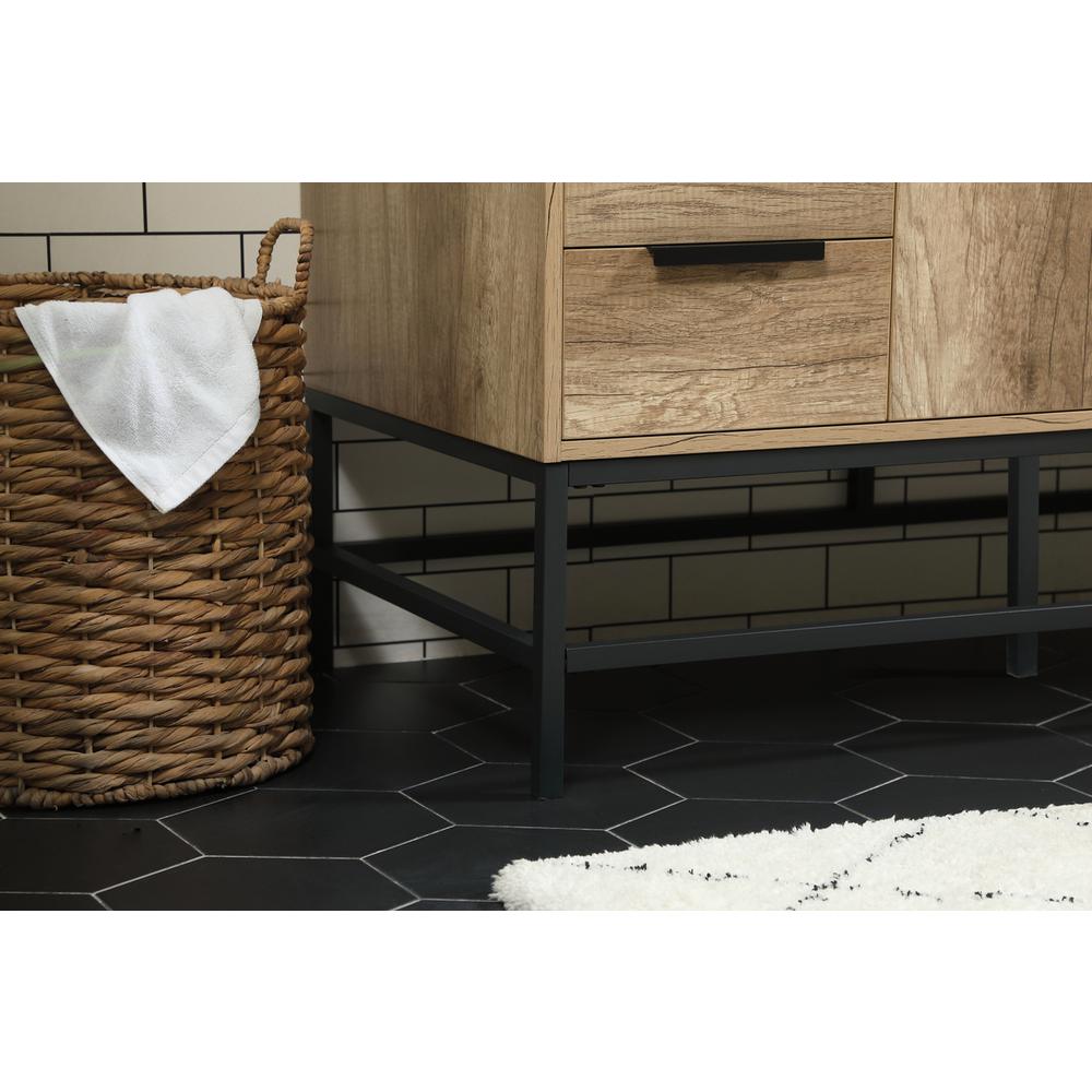 48 inch Single bathroom vanity in natural oak. Picture 6