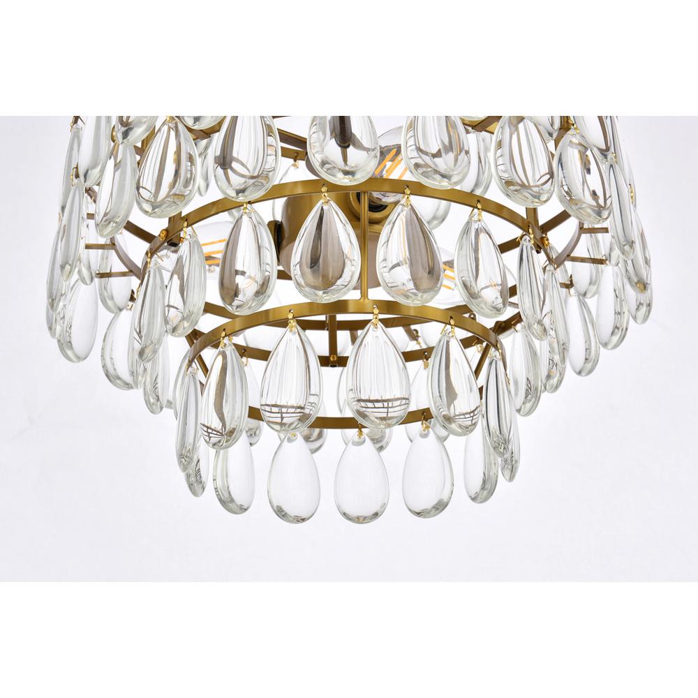 Mila 14 inch pendant in brass. Picture 3