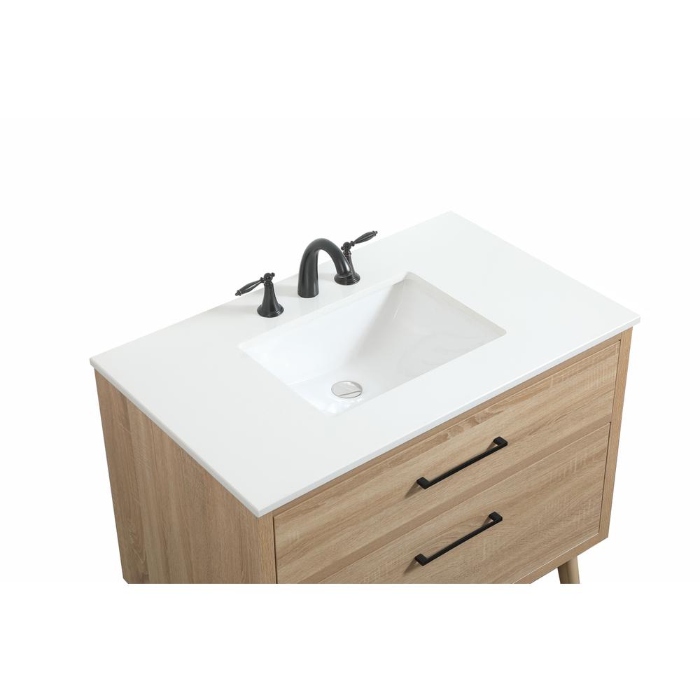 36 inch Single bathroom vanity in mango wood. Picture 10