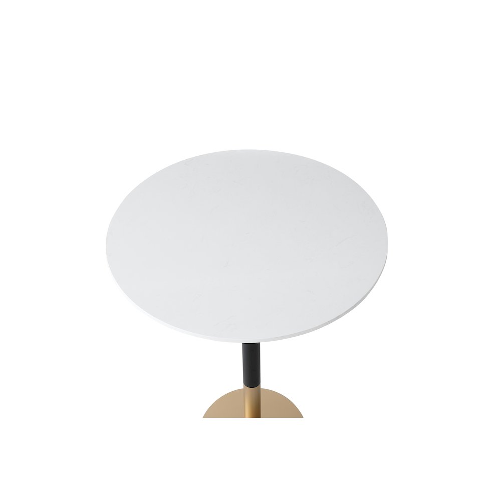 Ronan 31.5 Inch Pub Table In White. Picture 5