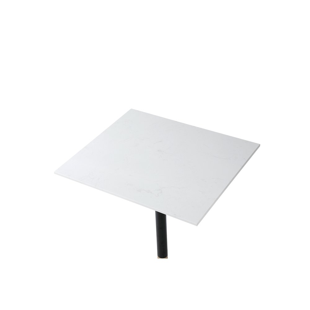 Ronan 31.5 Inch Pub Table In White. Picture 5