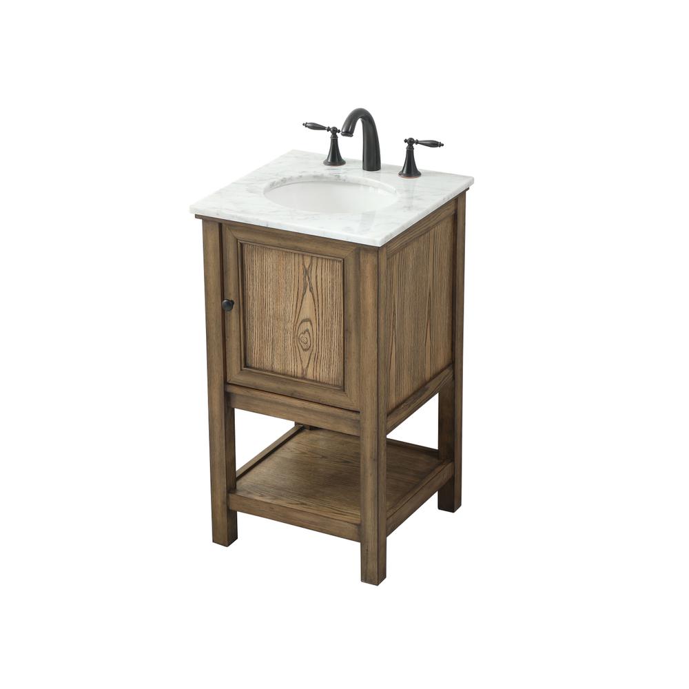 19 inch Single bathroom vanity in driftwood. Picture 8