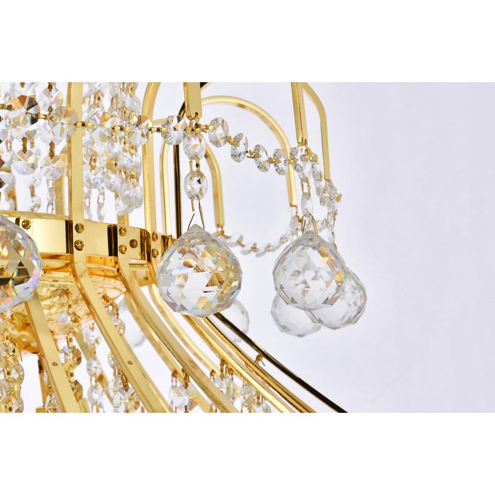 Toureg 20 light Gold Chandelier Clear Royal Cut Crystal. Picture 4