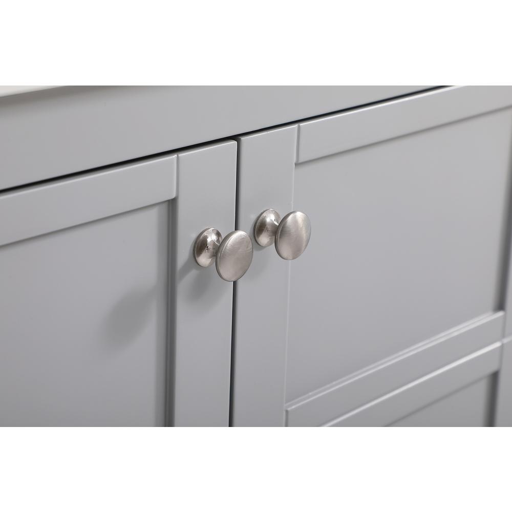 30 inch Single Bathroom Vanity in Gray with Backsplash. Picture 13
