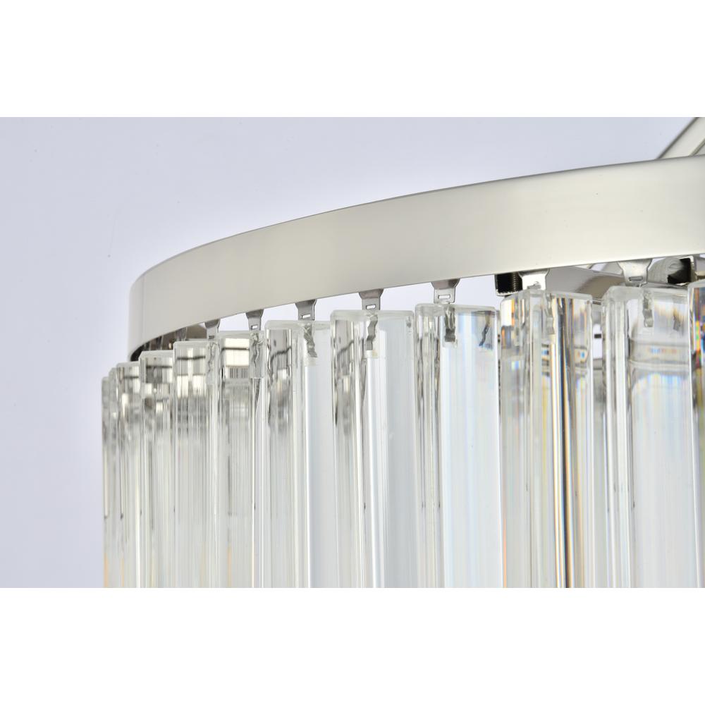 Chelsea 8 light polished nickel Chandelier Clear Royal Cut Crystal. Picture 5