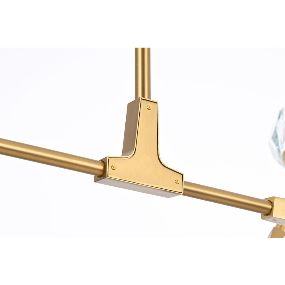 Zayne 10 Light Pendant in Gold. Picture 4