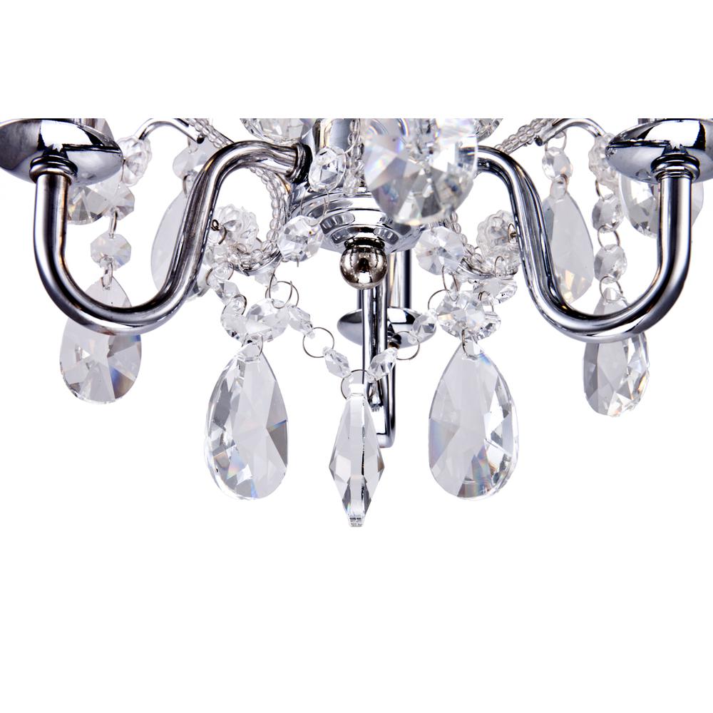 Karter Collection Pendant D9.5 H12.2 Lt:3 Chrome Finish. Picture 3
