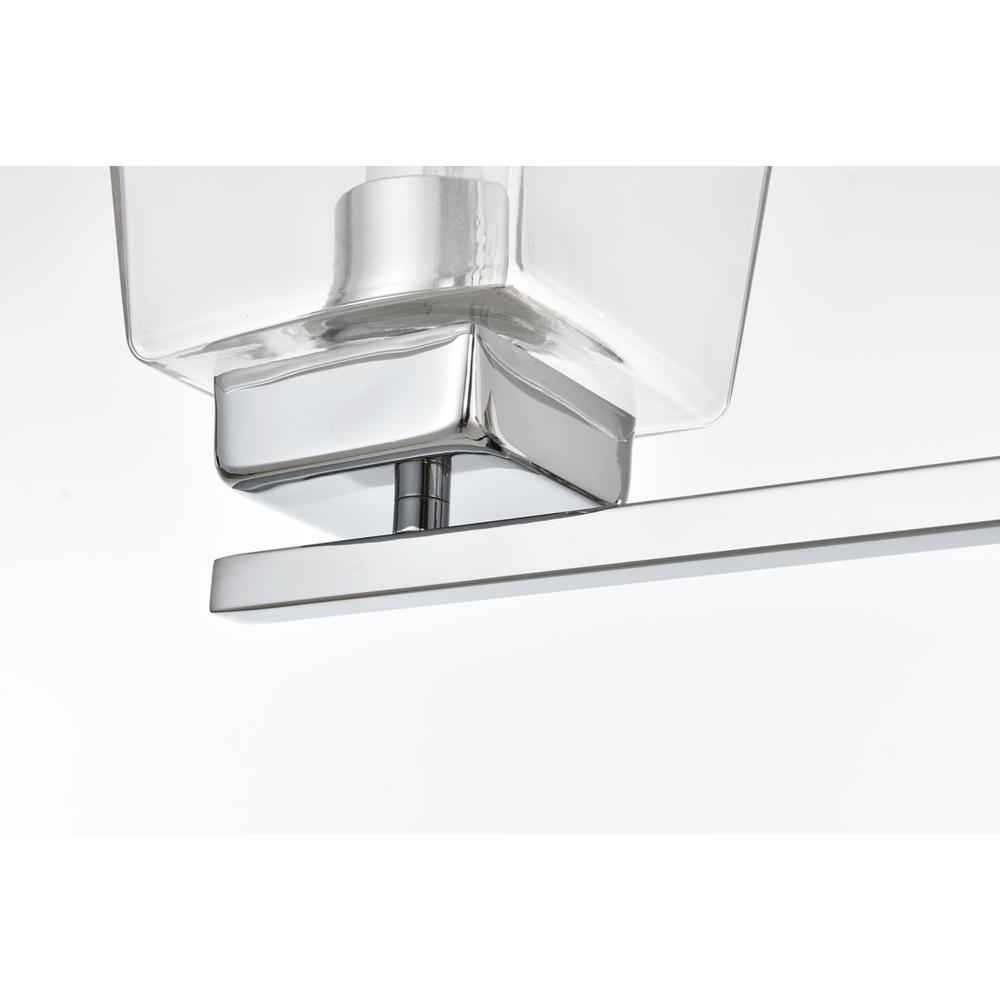 Merrick 3 light Chrome and Clear Bath Sconce. Picture 5