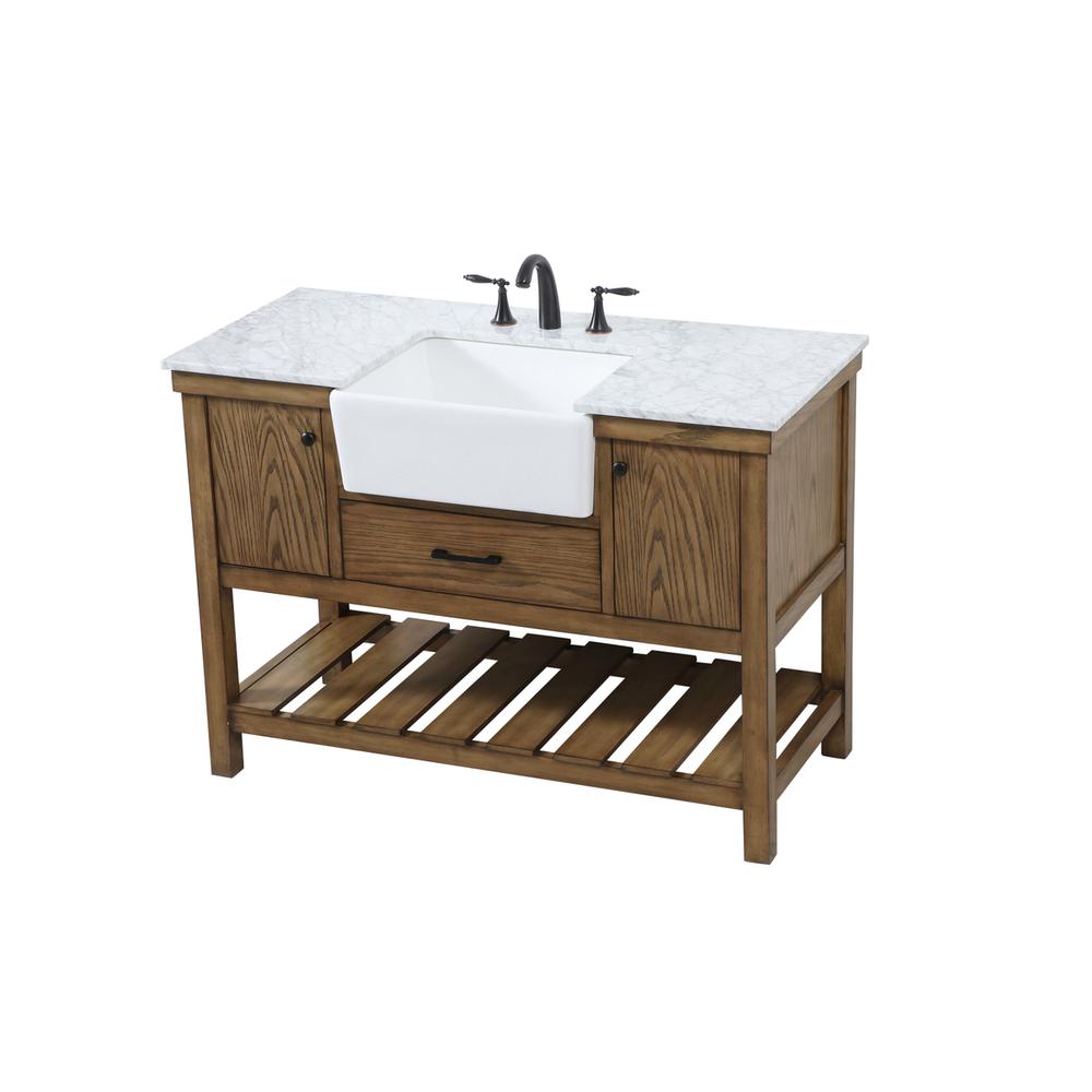 48 inch Single bathroom vanity in driftwood. Picture 8