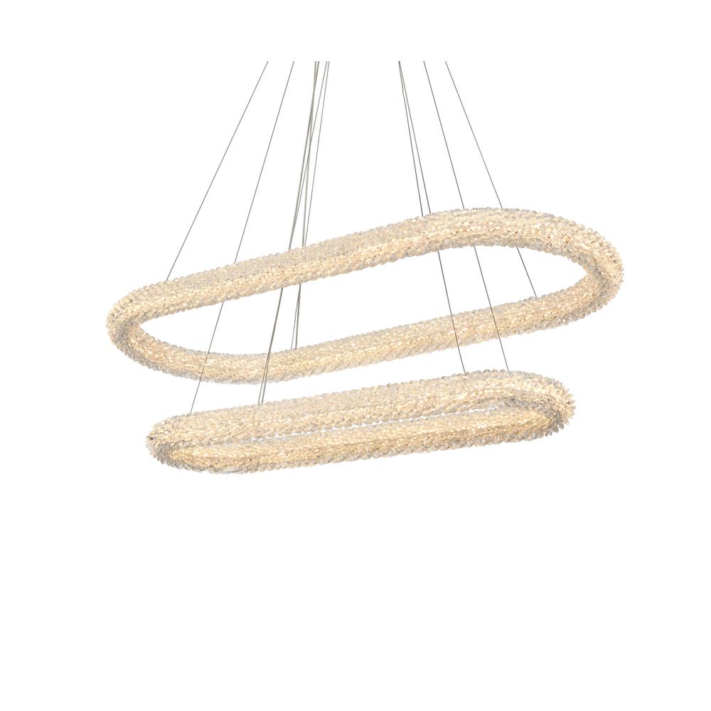 Bowen 42 inch Adjustable LED Chandelier in Satin Gold. Picture 4