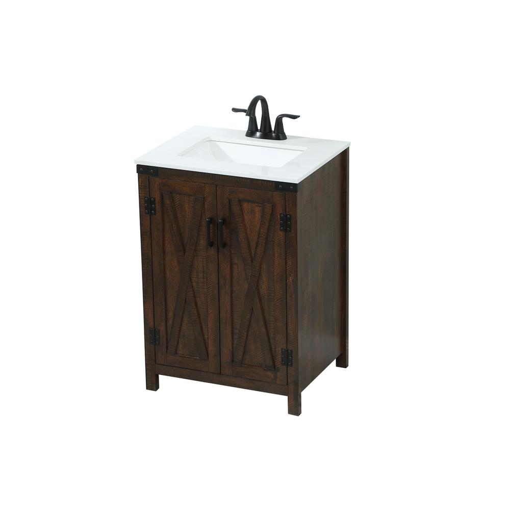 24 inch Single bathroom vanity in expresso. Picture 8