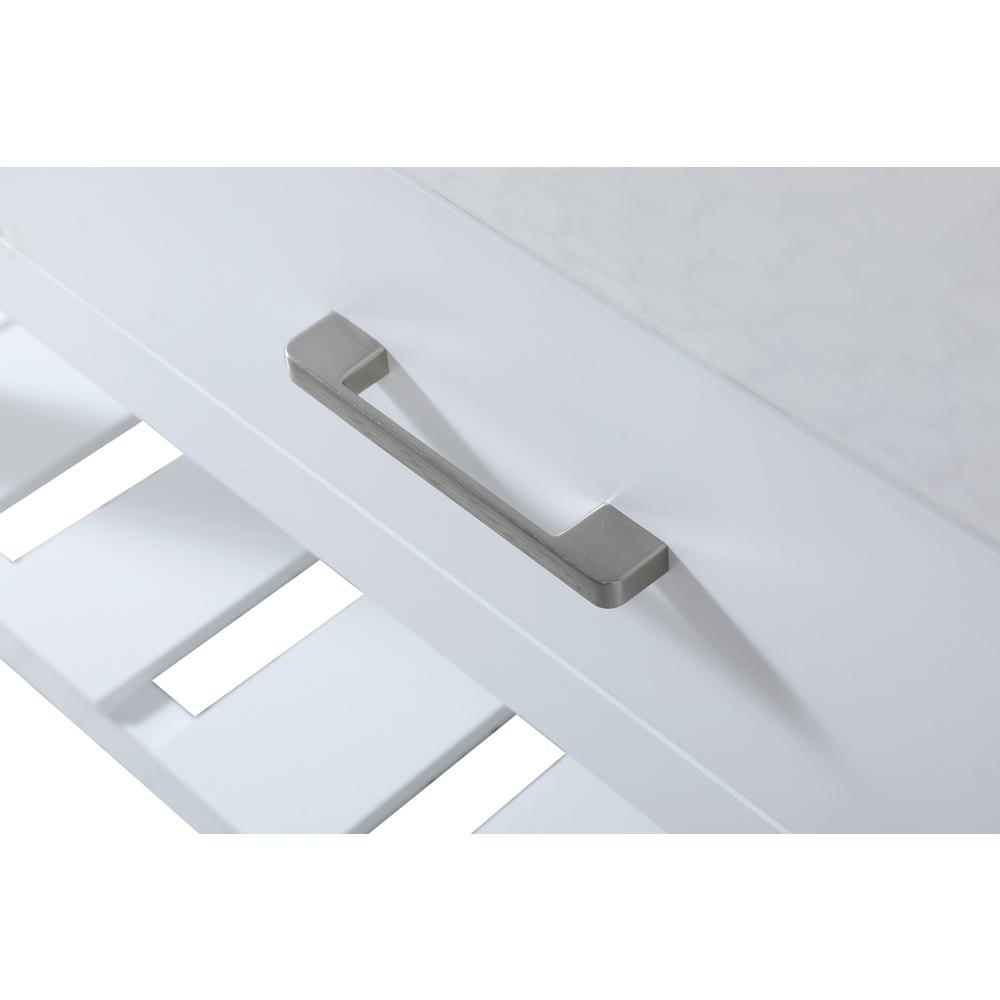 48 inch Single bathroom vanity in white with backsplash. Picture 12