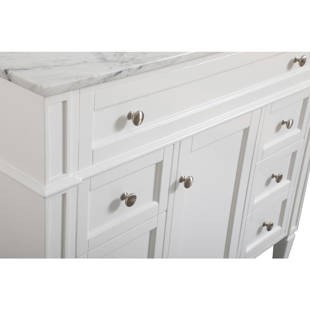 42 inch Single bathroom vanity in white. Picture 9