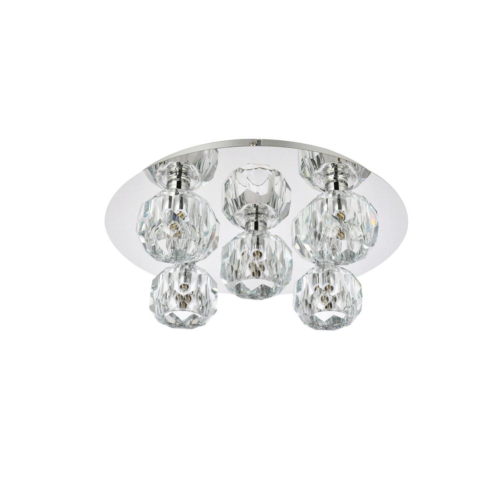 Graham 5 Light Ceiling Lamp in Chrome. Picture 6