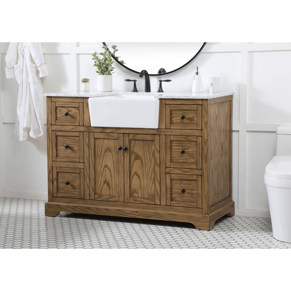 48 inch Single bathroom vanity in driftwood. Picture 2