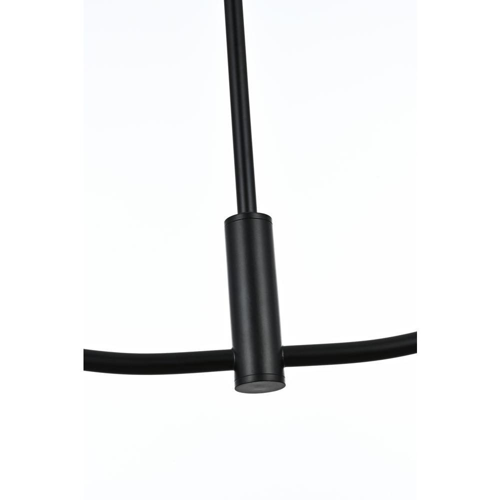 Nyomi 30 inch chandelier in Black. Picture 4