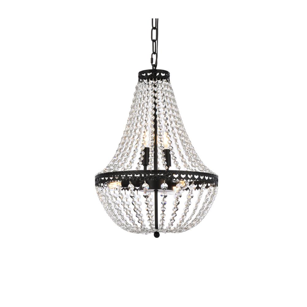 Valeria 14 inch pendant in black. Picture 2