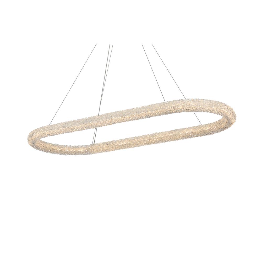 Bowen 51 inch Adjustable LED Chandelier in Satin Gold. Picture 4