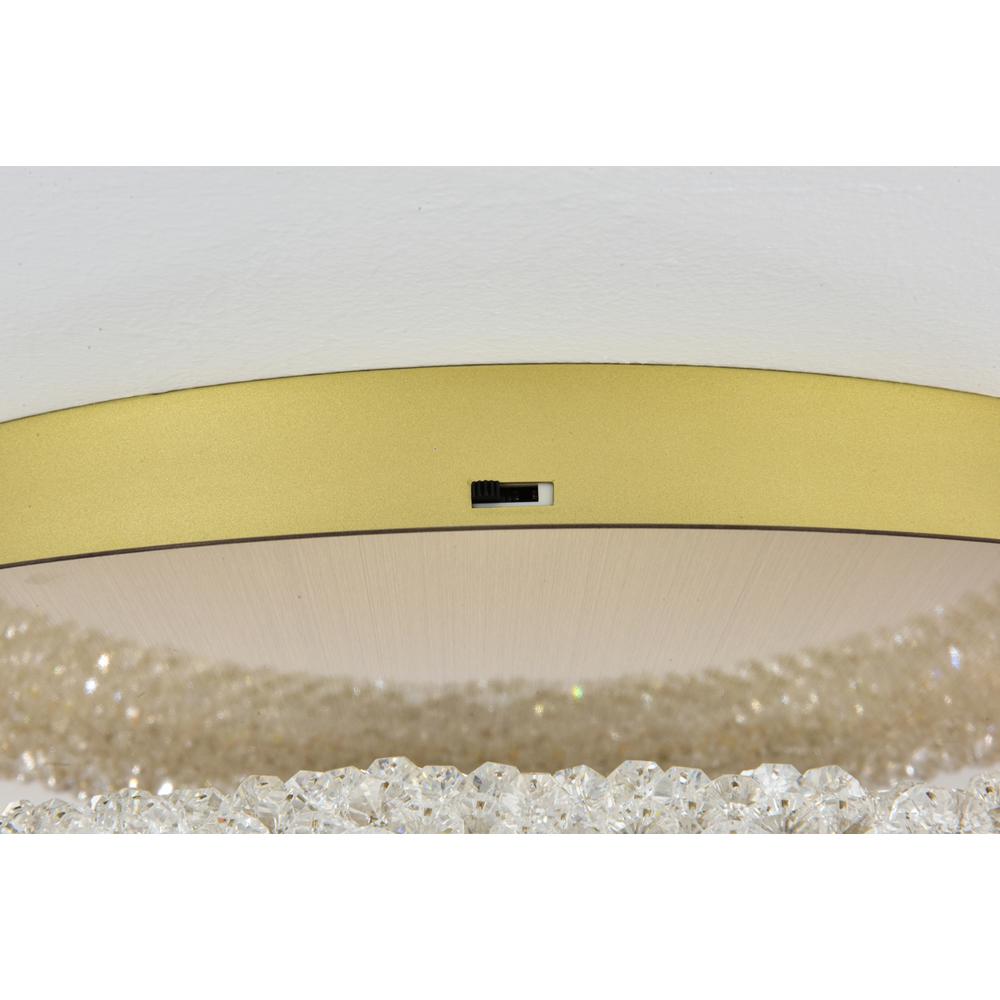 Bowen 22 inch Adjustable LED Flush Mount in Satin Gold. Picture 6