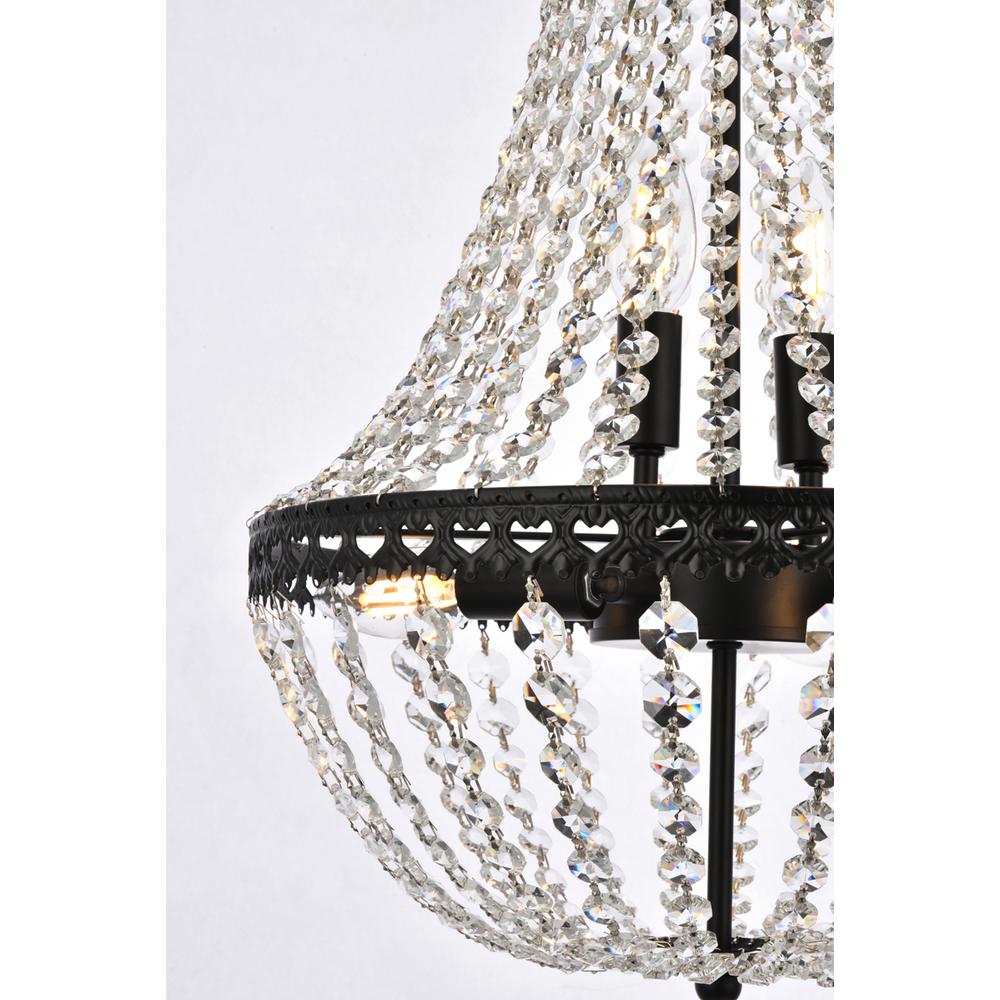 Valeria 14 inch pendant in black. Picture 4