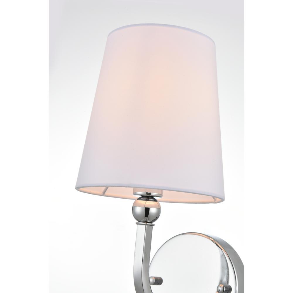 Colson 1 light Chrome and Clear Bath Sconce. Picture 3
